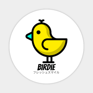 Birdie Bird Birdy Yellow Gold Magnet